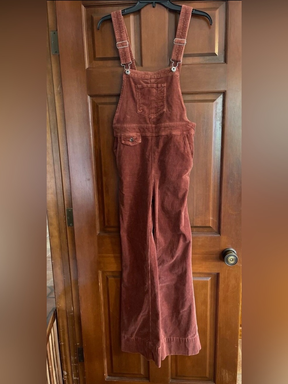 Pilcro and the Letterpress Corduroy Flare Overalls size 25